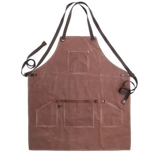 Tablier de travail unisexe en coton avec poches, respirant, blanc, détectable par les détecteurs de métaux, pour chef, boucher, travailleur du métal, alimentation - Product Image 3