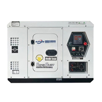 Générateurs diesel silencieux certifiés ISO de petite taille 5/6/7/8/10/12KW, alternateur tout cuivre, générateur de secours commercial d'urgence