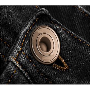 Pantalon en jean décontracté pour homme 100 % coton, coupe large, été, qualité supérieure, avec cordon de serrage, respirant, léger, tricoté – Vente en gros - Product Image 5