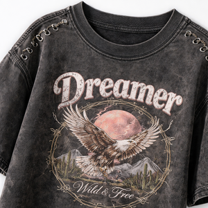 T-shirt en coton 100% surdimensionné à impression numérique personnalisée de qualité supérieure pour femmes - Fournisseur OEM direct d'usine - Product Image 4