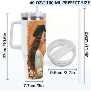 Personalized <b>Insulated</b> Tumbler 40oz Stainless Steel Travel <b>Mug</b> for Motorcycle Club Events - Product Image 4