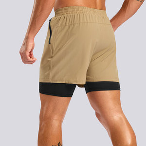 Shorts de sport 2-en-1 à coutures plates pour minimiser les irritations, améliore la durabilité, finition lisse, confort accru, séchage rapide - Product Image 2