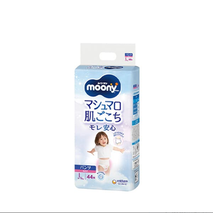 Pañales Desechables Moony Hechos en Japón, Suaves, Transpirables, con Prevención de Fugas 3D, de 3 Capas, con Diseño Impreso, Paquete Individual - Product Image 1