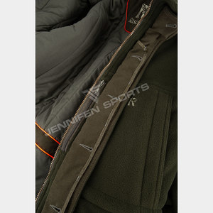 Chaqueta Clásica para Hombre, Ropa de Caza Hecha a Medida, Verde, 100% Forro Polar, con Múltiples Bolsillos - Product Image 5