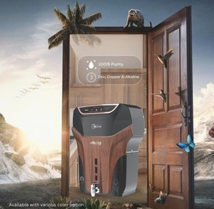 Purificateur d'eau alcaline TEJAS PRO BLACK WOODEN RO avec affichage numérique, réservoir de 13 litres, technologie cuivre-zinc alcaline - Product Image 4