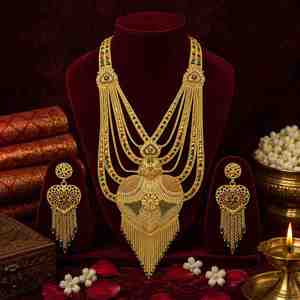 Collares Largos Rani Haar de Latón Chapado en Oro de 14K, 18K y 24K, Diseño Turco Tradicional, Joyería Rellena de Oro, Oro Joyería - Product Image 3