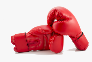 Gants de boxe en cuir rouge, à doigts entiers, avec fermeture à lacets au poignet, équipement d'entraînement pour adultes - Product Image 5