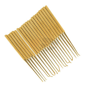 Ensemble de micro-dissecteurs 20 pièces, instruments de neurochirurgie plaqués or, kit de dissection chirurgicale de précision professionnel pour le cerveau - Product Image 4