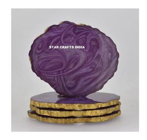 Posavasos de Resina Epoxi con Diseño Real Moderno, Forma Personalizada, Logotipo y Color Personalizados, Duraderos, de la Mejor Calidad, Recuerdos de Boda a Precio Económico - Product Image 1