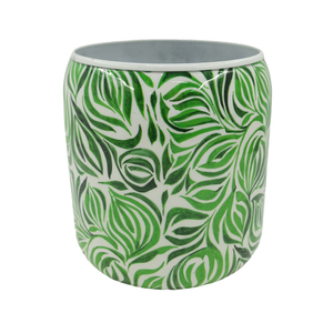 Juego de 3 Macetas Redondas de Hierro Ecológicas con Recubrimiento en Polvo Verde, Tamaño Mediano, para Decoración de Jardín y Hogar - Product Image 3