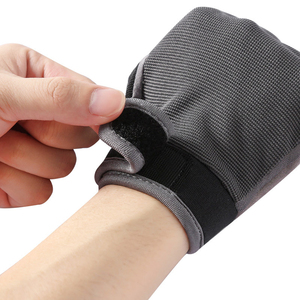 High Quality Leather Anti Slip Gym Gloves Custom Logo Weight Lifting Bodybuilding Cross Training Fitness Sports - Product Image 3
