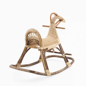 Jouets à bascule pour tout-petits, cheval à bascule en rotin, jouet à chevaucher pour enfants, développement physique - Product Image 6