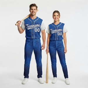 Dernier modèle de maillot de baseball personnalisé de haute qualité, faible MOQ, nouveau design, impression numérique par sublimation, vêtements d'été pour baseball et softball - Product Image 2