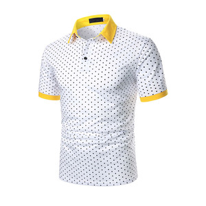 Camiseta Polo de Algodón para Hombre, Manga Corta, Casual, Verano, Transpirable, Diseño Liso, Cómoda, Venta al por Mayor, Camiseta Polo Premium para Hombre - Product Image 1