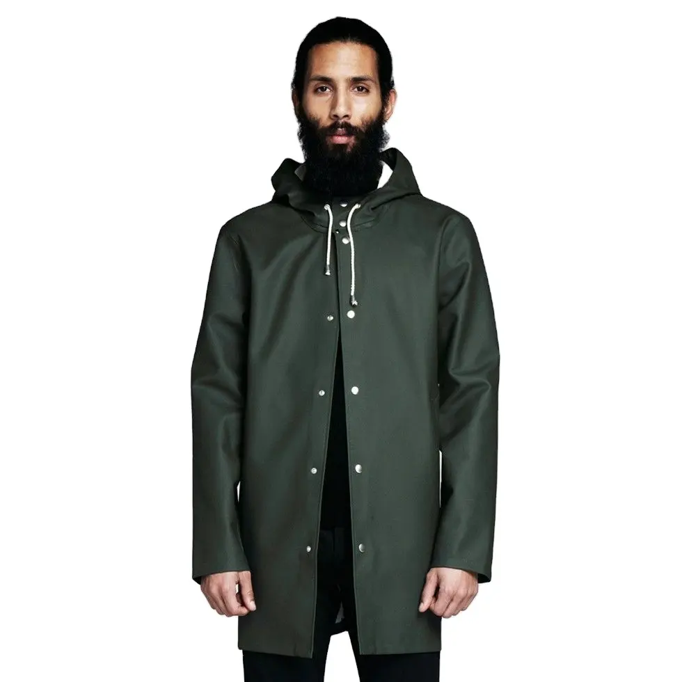 Veste de pluie intelligente à capuche, longue longueur, pour unisexe, gilet de pluie Manteau de pluie à capuche, plusieurs couleurs et de plusieurs options