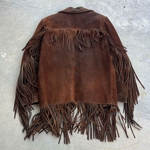 Custom Men Premium Quality Brown <b>Suede</b> Leather Winter Motorbike <b>Jacket</b> with Embroidery Reversible & Windproof Design - Product Image 2