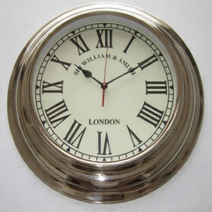 Horloge murale et métal inoxydable Parfait pour la maison, le bureau, le salon Design très luxueux Forme ronde - Product Image 1