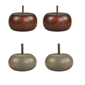 Pieds de table de canapé tournés en bois massif de qualité supérieure, robustes, pièces de rechange pour meubles de salon, appartement, sur mesure, OEM - Product Image 6