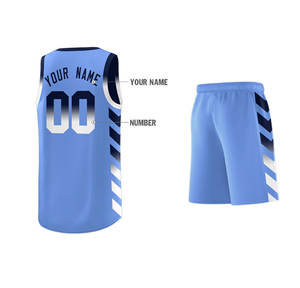 Tenue de basket-ball personnalisée pour hommes, avec logo, nom et numéro d'équipe, sublimation, respirante - Product Image 2
