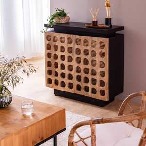 Vandana Prime Merino carved mango wood <b>sideboard</b> - Product Image 1