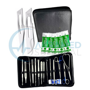 Kit de formation en suture chirurgicale de 55 pièces, certifié CE, ensemble d'instruments de chirurgie générale avec lames de scalpel et étui de transport - Product Image 5
