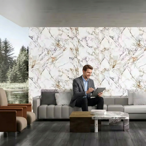 Arabescato กระเบื้องพอร์ซเลนขัดเงาดูไบ1200x600มม. สีทองบวกหินอ่อนเงางามคุณภาพสูงสำหรับใช้ในห้องน้ำห้องโถงกลางแจ้ง - Product Image 1