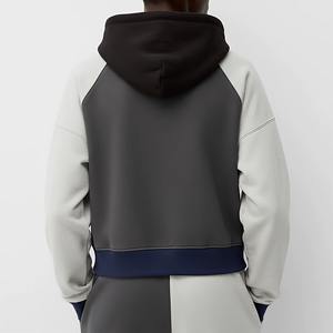 Sudadera Corta con Capucha Transpirable para Mujer, Sudadera con Cierre, 100% Algodón Ecológico, Ropa Urbana - Product Image 2