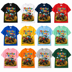 <b>Tractor</b> Time Customized Color Heat-Transfer Printed Long Sleeve <b>T</b>-<b>Shirt</b> Men Eco-Friendly Cool Oversized Fit Cotton Jersey Hip - Product Image 3