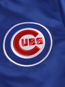 HOMAGE X Starter Cubs เสื้อแจ็คเก็ตสตรีทแวร์หนังแท้ 100% กันลม เป็นมิตรกับสิ่งแวดล้อม - Product Image 4