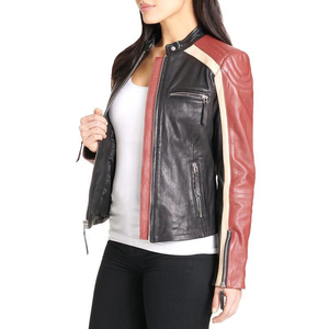 Chaquetas de Cuero Genuino con Cierre, Transpirables, de la Mejor Moda, de Pakistán, Cómodas y de Buena Calidad para Mujer - Product Image 5