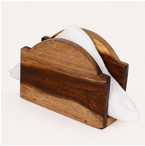 Premium Solid Wood Napkin Holder For Dining <b>Table</b> Rustic Vertical Tissue Paper Stand For <b>Kitchen</b> Home And Restaurant Decoration - Product Image 3
