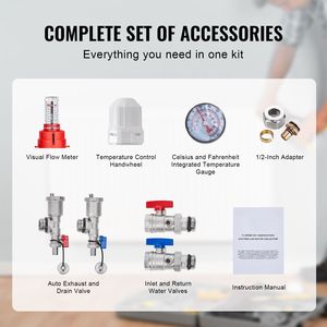 Collettore di Distribuzione a 8 Vie per Riscaldamento Radiante con Tubi PEX da 1/2 Pollice, Collettore in Acciaio Inox per Riscaldamento a Pavimento Idronico, Componenti per Riscaldatori Domestici - Product Image 6