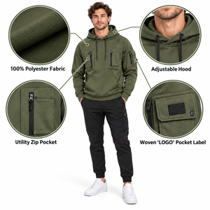 Mens <b>Sherpa</b> <b>Fleece</b> Hoodie Warm Winter Casual Hoodie Soft Thermal Sweatshirt For Men New Collection Style 8 premium quality - Product Image 6
