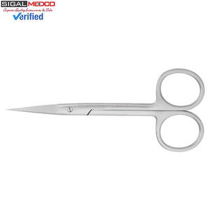 Tijeras de microdisección Iris 4.5, instrumentos quirúrgicos manuales de punta fina CVD para procedimientos de etiquetas cutáneas, suturas de encías, oculares y dentales - Product Image 2