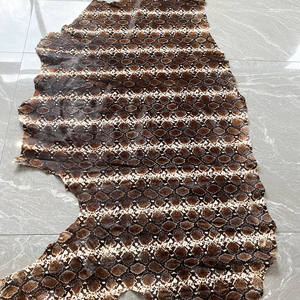Customized Python Pattern Snake Skin Print Real Cowhide Leather With Hair on - Product Image 2