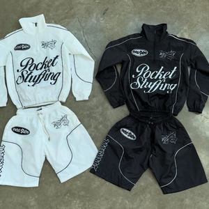 Urban Fashion Eco-Friendly Reversible Acid <b>Wash</b> Winter Heavyweight Solid Casual Track Suit Custom Logo Private Label Wholesale - Product Image 5