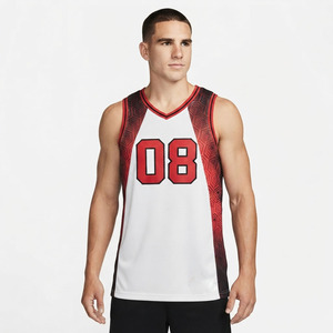 Camiseta de Baloncesto de Malla para Hombre con Cuello en V, Número de Equipo Personalizado, Chaleco de Baloncesto de Malla Sublimada de Primera Calidad - Product Image 6