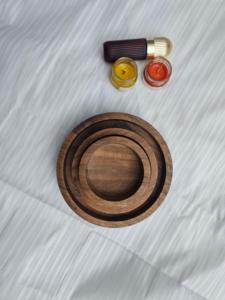 Recipiente de Madera Natural Hecho a Mano para Velas de Cera de Soja - Decoración para el Hogar de Acción de Gracias y Navidad - Product Image 5