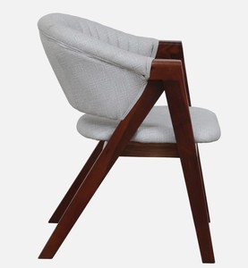 Modern Solid Wood <b>Dining</b> <b>Chair</b> Upholstered with Velvet Seat Back Linear Tufted Midcentury Design for Home <b>Dining</b> Use - Product Image 3