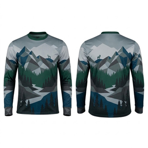 Chemise de chasse imperméable à manches longues pour homme, imprimé animal, camouflage, polyester respirant, lavée, pour l'automne, vêtements d'extérieur - Product Image 4