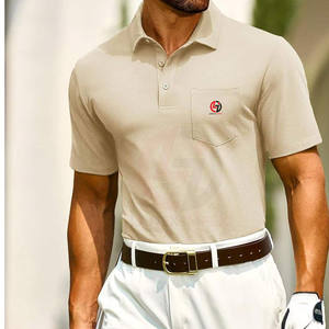 Camiseta de golf de alto rendimiento para hombre, tejido de secado rápido, diseño elástico y cómodo para sesiones de práctica - Product Image 2