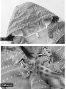 เสื้อแจ็คเก็ตกันลมแบบสวมใส่ได้ทั้งชายและหญิง รุ่นบาง น้ำหนักเบา ไซส์ใหญ่ คอตั้ง ผ้าทอ แห้งเร็ว เหมาะสำหรับวิ่ง ออกกำลังกาย กิจกรรมกลางแจ้ง เดินป่า มีซิป - Product Image 6
