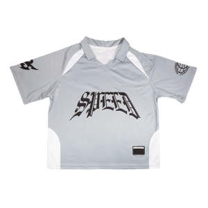 Mesh Basketball Jersey Black Crew Neck Short Sleeve Unisex Breathable Athletic Apparel Printed Letter Design - Product Image 3