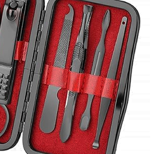 Professional Luxurious Manicure Pedicure Set Stainless Steel Nail Care Tools Kit with Nail Clipper Grooming <b>Box</b> - Product Image 3