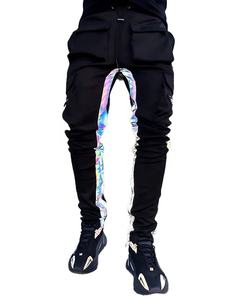 OEM personalizado 2023/2024 pantalones térmicos de chándal para hombre estilo de impresión informal con rayas laterales pantalones de chándal apilados diseño de pantalón para el invierno - Product Image 1