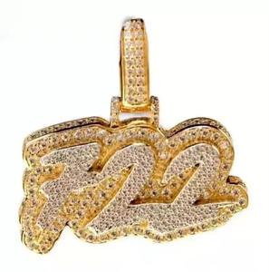 Colgante de Plata 925 con Moissanita Redonda de 4 Quilates, Personalizable con Número, para Fiestas - Product Image 3