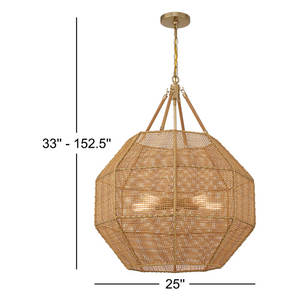 Pendentif sphère en laiton à 5 lumières Outil de tournage de qualité supérieure - Product Image 3