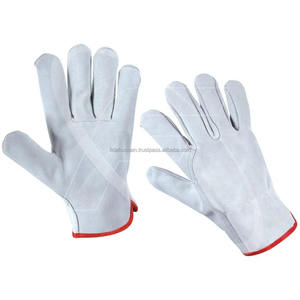2025 nouvelle meilleure qualité en cuir de vachette Grain supérieur gants De conduite Guantes De Seguridad cuir travail gants De sécurité - Product Image 6
