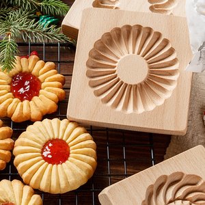 Moule à gâteau en spirale sculpté à la main, moule à pâtisserie en bois, moule à biscuits de qualité supérieure - Product Image 5