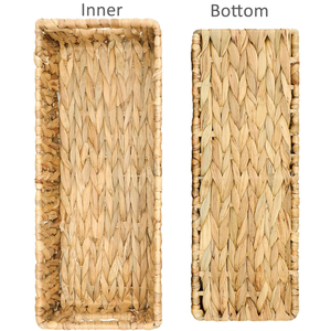 Bulk Price Water Hyacinth <b>Basket</b> Manufacturer Handwoven Laundry Hamper With <b>Handles</b> Sustainable <b>Wicker</b> Storage <b>Baskets</b> Vietnam - Product Image 1